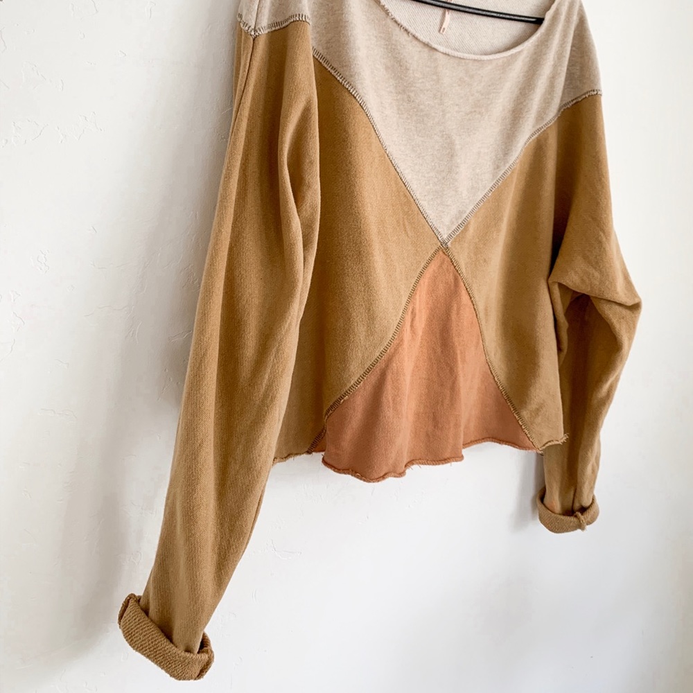 Free People color blocked top! XS fits like S/M